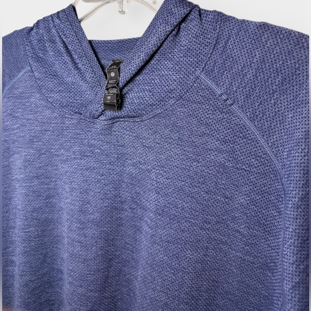Lululemon Metal Vent Tech Hoodie Men XXL Blue Athletic Pullover - Picture 4 of 9